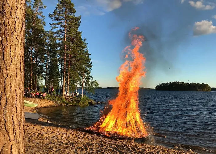 Alpesi faház Koskenselaen Lomakylae Puumala